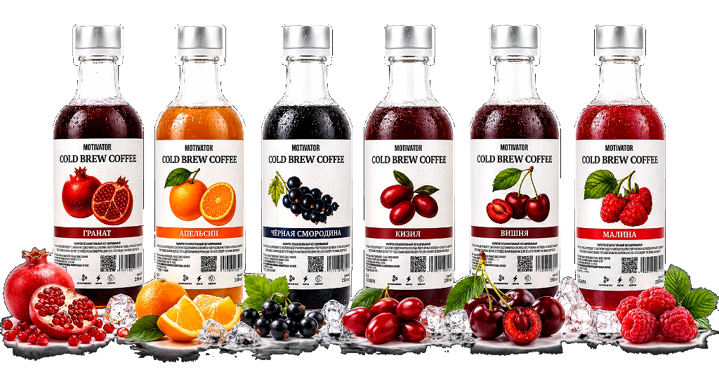 MOTIVATOR — шесть вкусов cold brew coffee